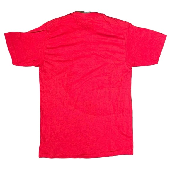 Vintage 1980’s New England Partiots graphic of helmet single stitch red - Picture 5 of 6